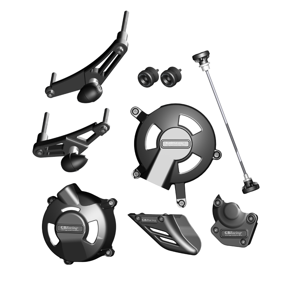 GBRacing Crash Protection Set (Race/8mm) Triumph Daytona 675 Street Triple R