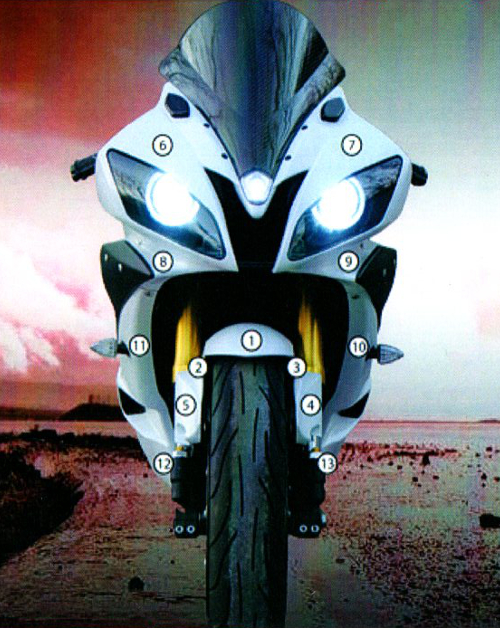 Eazi-Guard Paint Protection Film for Yamaha YZF-R6 2008 - 2016, gloss or matte
