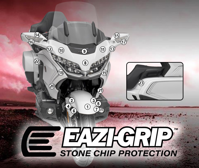 Eazi-Guard Paint Protection Film for Honda Goldwing Tour Premium 2020, gloss or matte