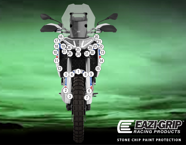 Eazi-Guard Paint Protection Film for Aprilia Tuareg 660, gloss or matte