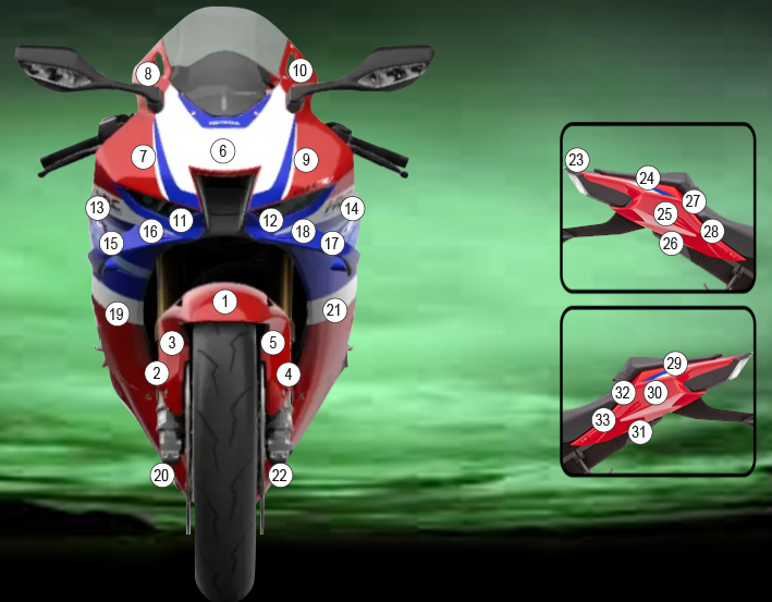 Eazi-Guard Paint Protection Film for Honda CBR1000RR-R 2024, gloss or matte